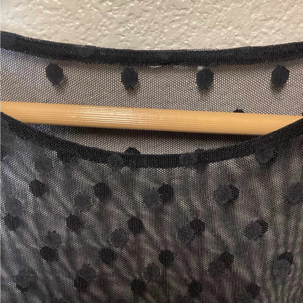 Bodysuit mesh polka dot long sleeve - Picture 3 of 12